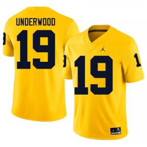 Maize Wolverines Bryce Underwood #19 Football Stitched Jersey | Men's Player Football Apparel 57g4w112